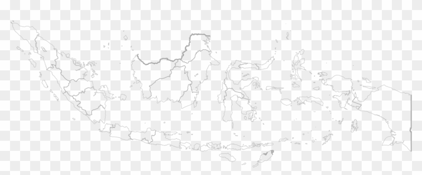Indonesia Provinces Outline Map - Indonesia Vector Map Png Outline Clipart #5081464