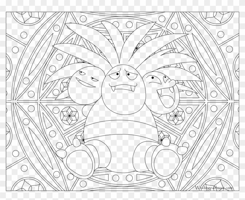Coloring Pages Voltorb - Adult Pokemon Coloring Pages Clipart