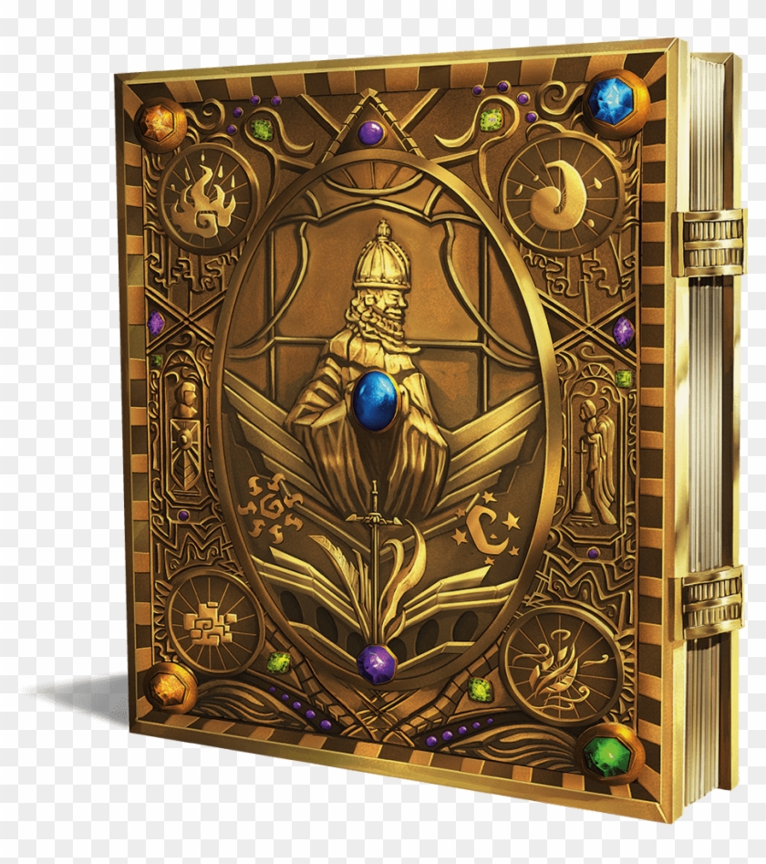 Gold-book - Floral Design Clipart