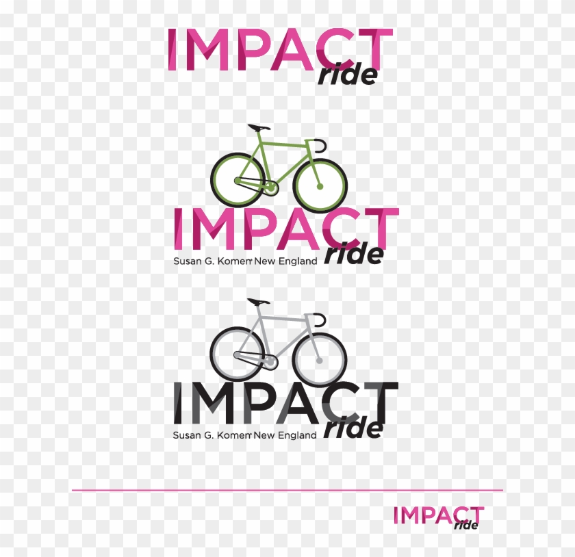 Komen Impact Ride Logo - Graphic Design Clipart #5082242