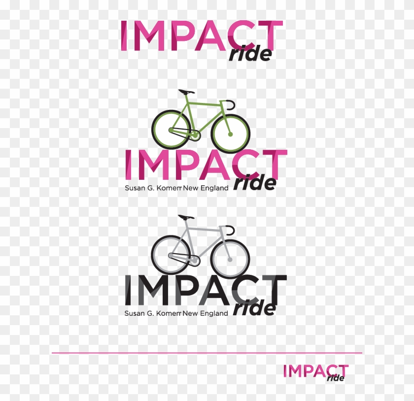 Komen Impact Ride Logo - Graphic Design Clipart