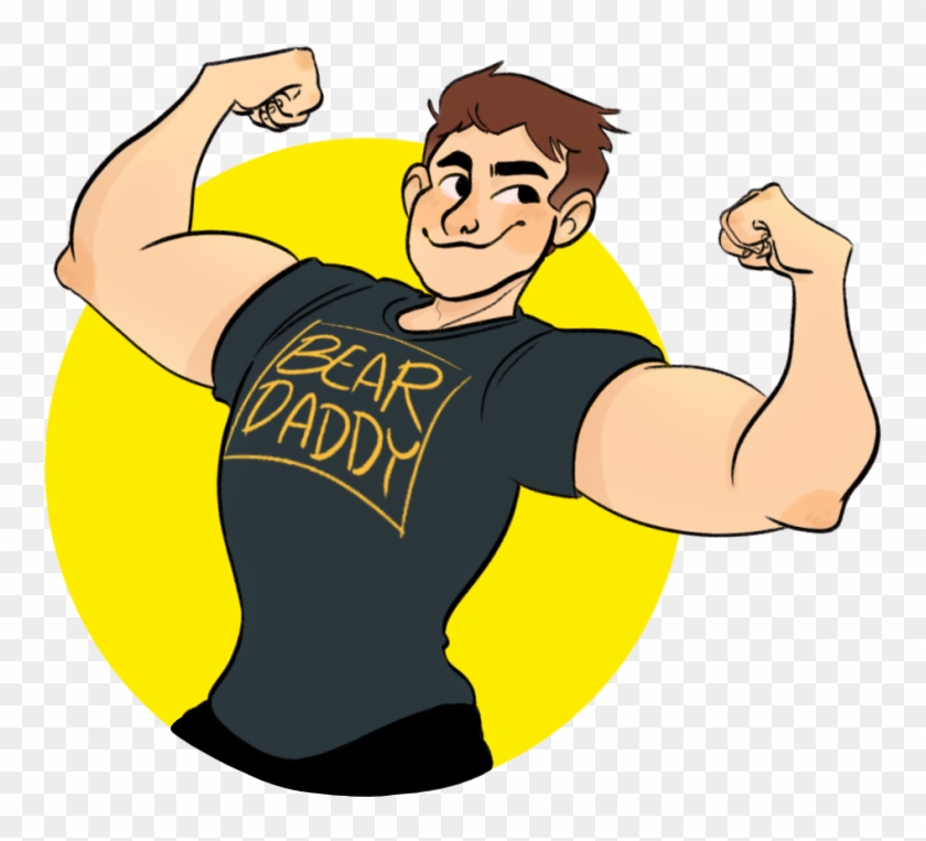 Transparent Doodle Of A Very Buff Boy @keltbh - Cartoon Clipart
