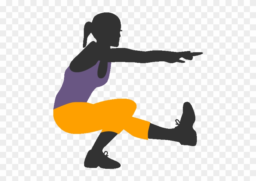 At The Same Time, Reach Arms Down Toward Floor, Just - Triple Jump Clipart #5082687