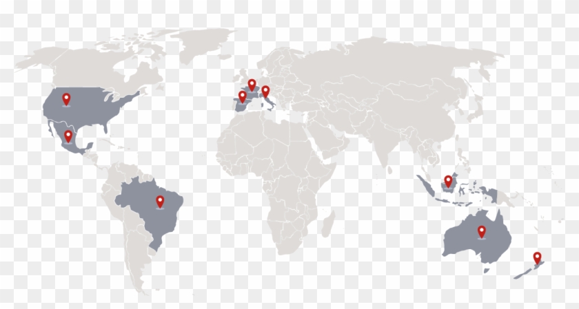 World-map - Strategic Partners Of India Clipart