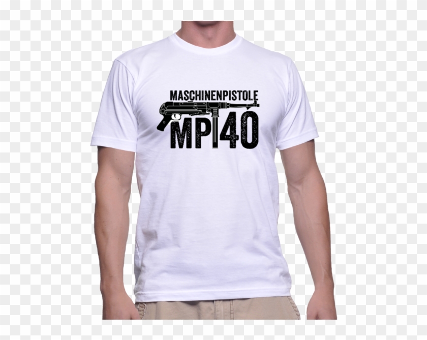 Mp40 T-shirt - Shirt With A Tank Clipart