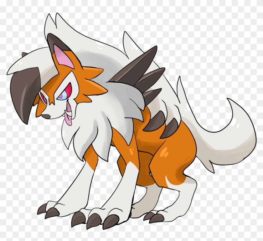 Fixed Dusk Lycanroc- Now Its Not Just A Midday That - Lycanroc Dusk Furry Clipart #5083219