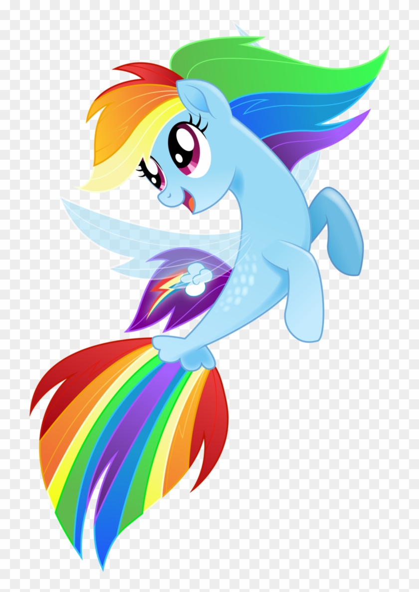 My Little Pony - Rainbow Dash Seapony Clipart #5083258