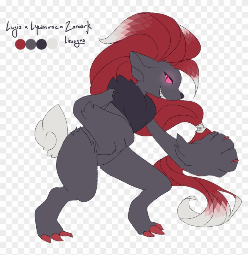Mitake - Zoroark X Lycanroc X Lucario Clipart #5083576