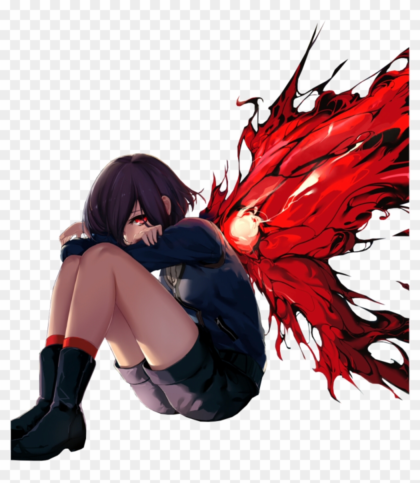 Anime Art Tokyo Ghoul Kirishima Touka - Touka Tokyo Ghoul Png Clipart #5083795