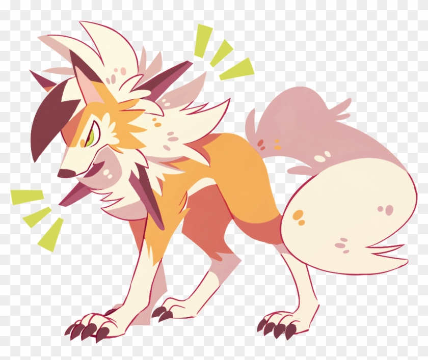 Lycanroc Dusk Form Art Clipart #5083830