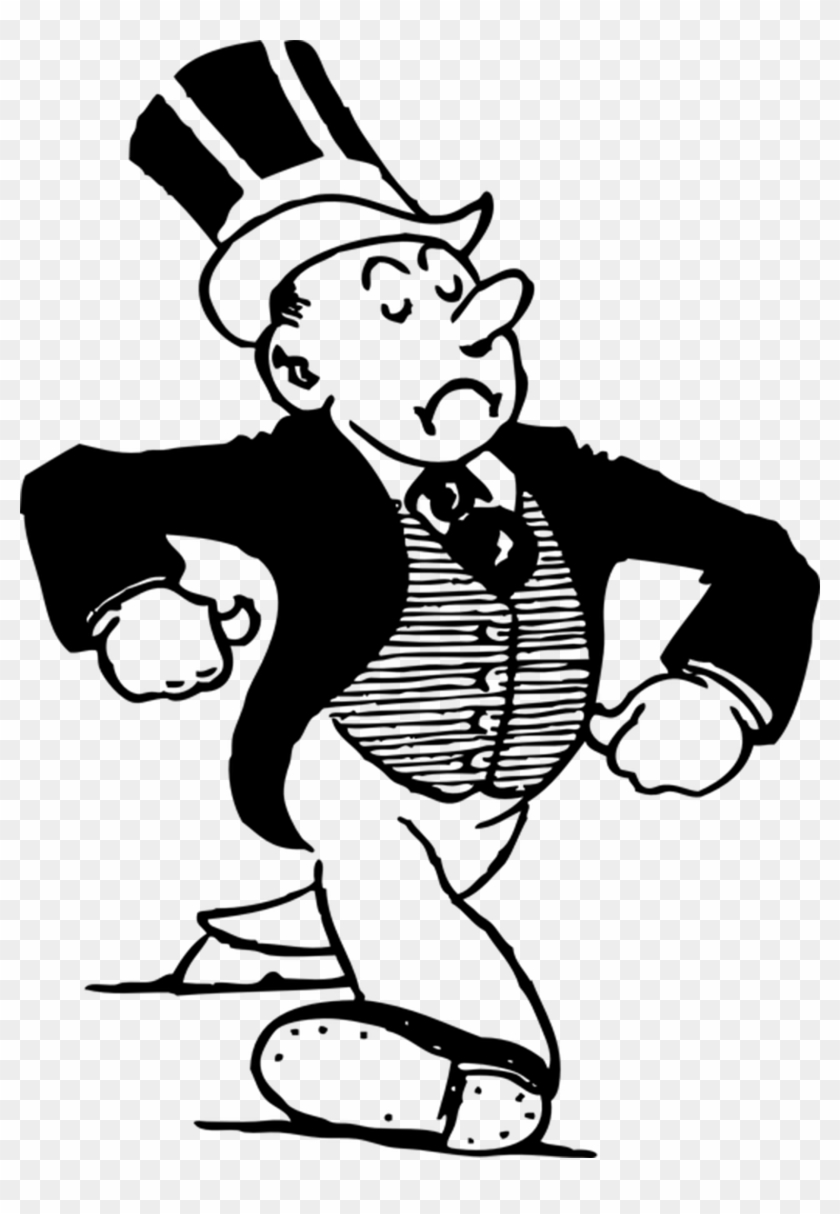 Well Folks, Here We Are, Back At It Again - Rich Man Drawing Png Clipart