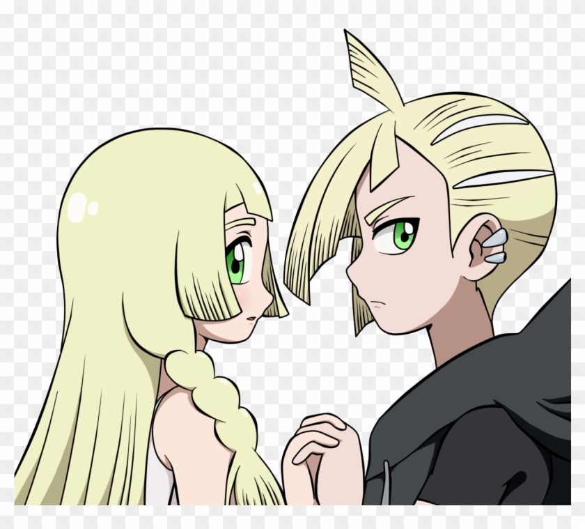 Lillie And Gladion Look Amazing Thanks To @90sukii - Cartoon Clipart