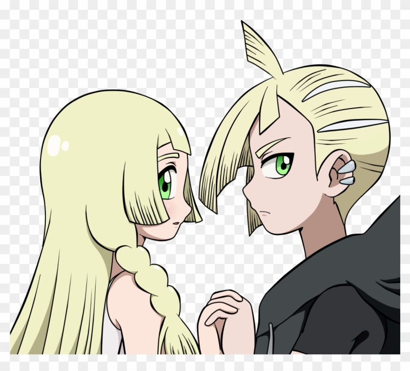 Lillie And Gladion Look Amazing Thanks To @90sukii - Cartoon Clipart #5084341