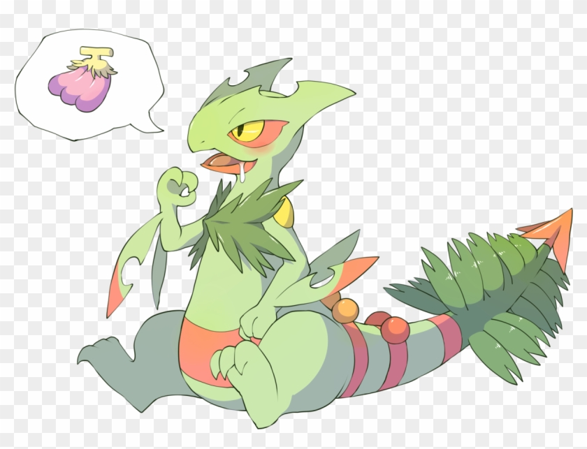 Mega Sceptile Want That Berry - Cute Sceptile Art Clipart