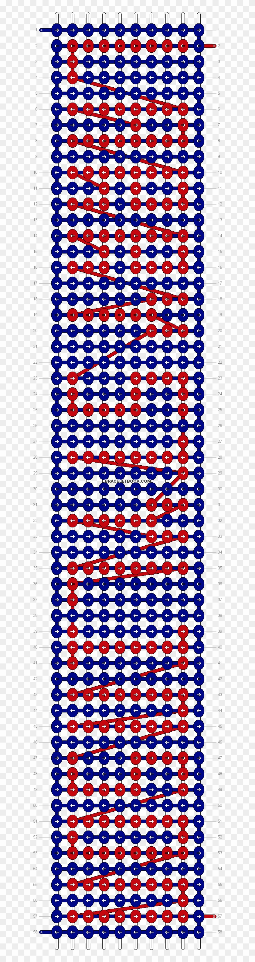 Alpha Pattern - Stitch Friendship Bracelet Pattern Clipart