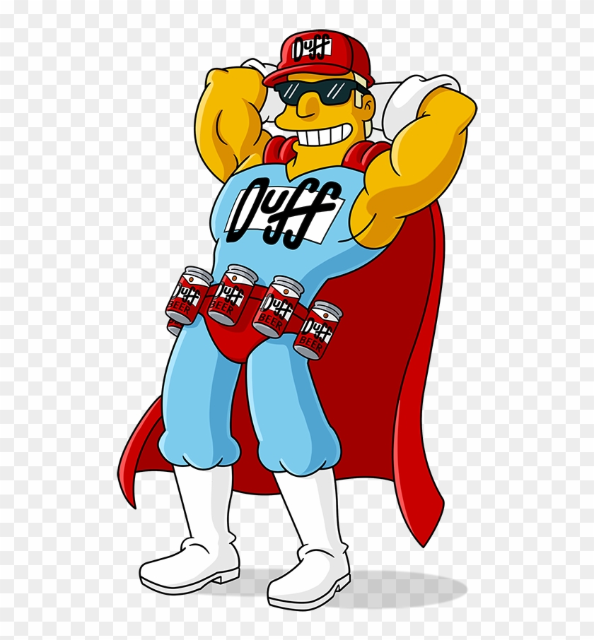 214kib, 550x960, Ohhh Yeah - Simpsons Duffman Clipart #5084751