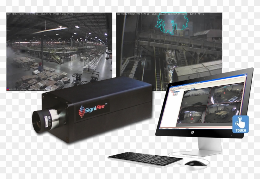 Fire Watch Camera Solutions - Desktop Computer Clipart