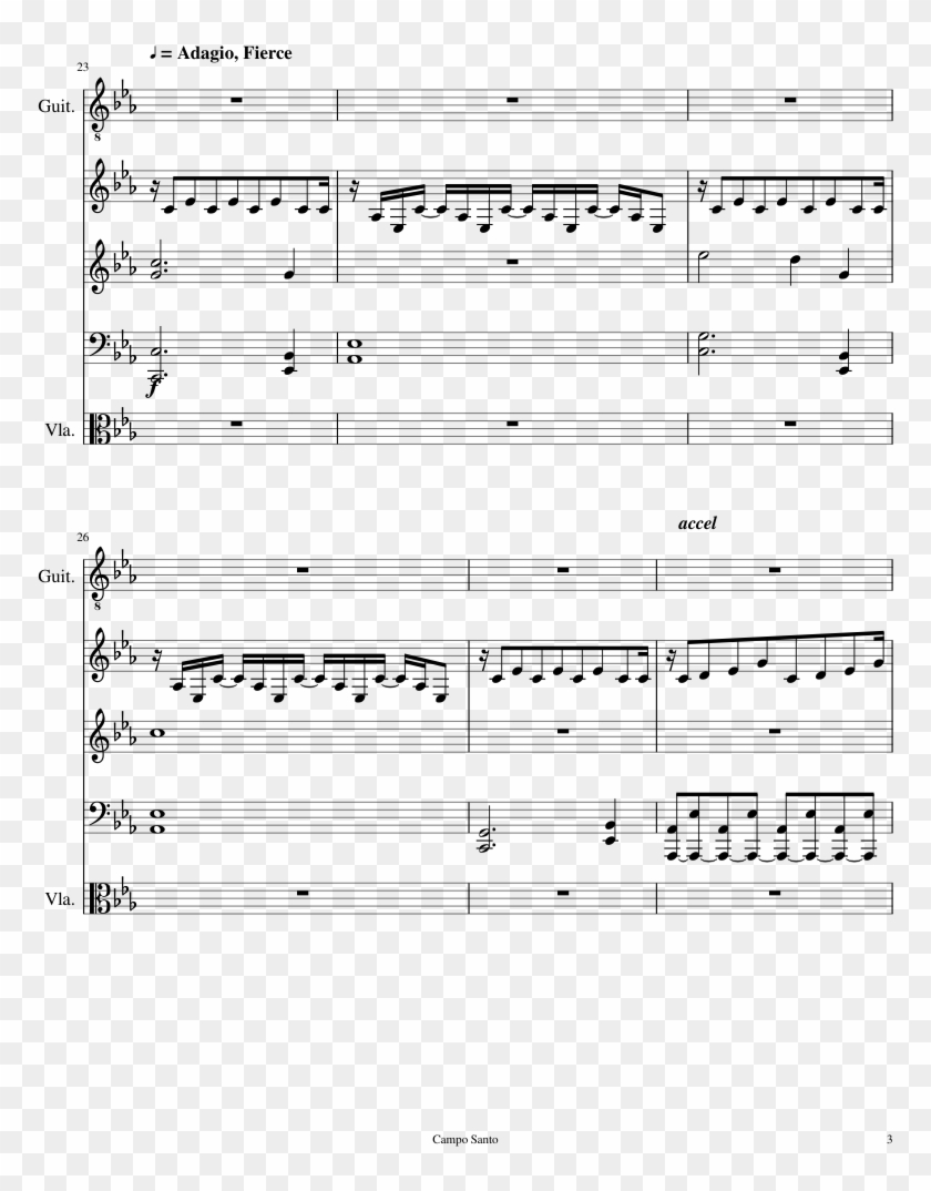 Prologue Sheet Music Composed By Chris Remo 3 Of 6 - Disco Fever Fortnite Trumpet Sheet Music Clipart