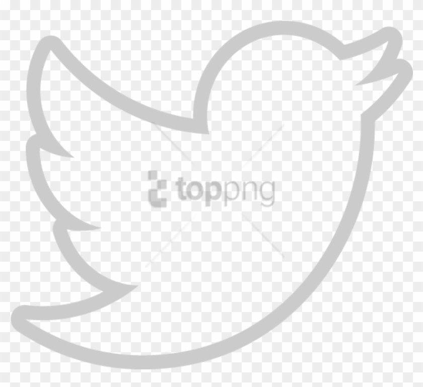 Free Png Black Twitter Logo Without White Background - Twitter Logo No Background White Clipart #5085446
