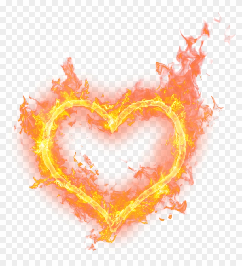 Heart On Fire Png Clipart