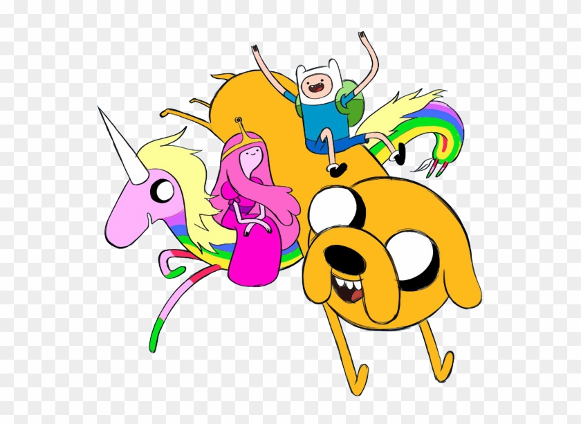 Adventure Time Finn Jake And Lady Rainicorn Clipart #5085940