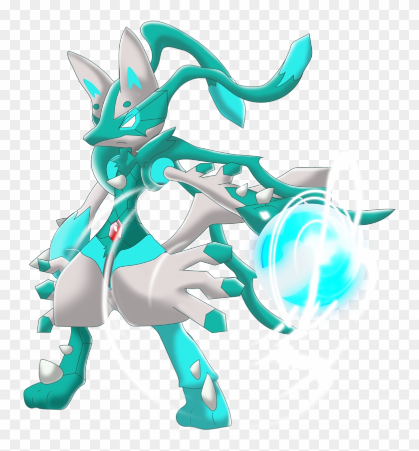 Shiny Lugarde M Lucario Zygarde Fusion By Jordanqv-db0acr3 - Lucario And Mewtwo Fusion Clipart