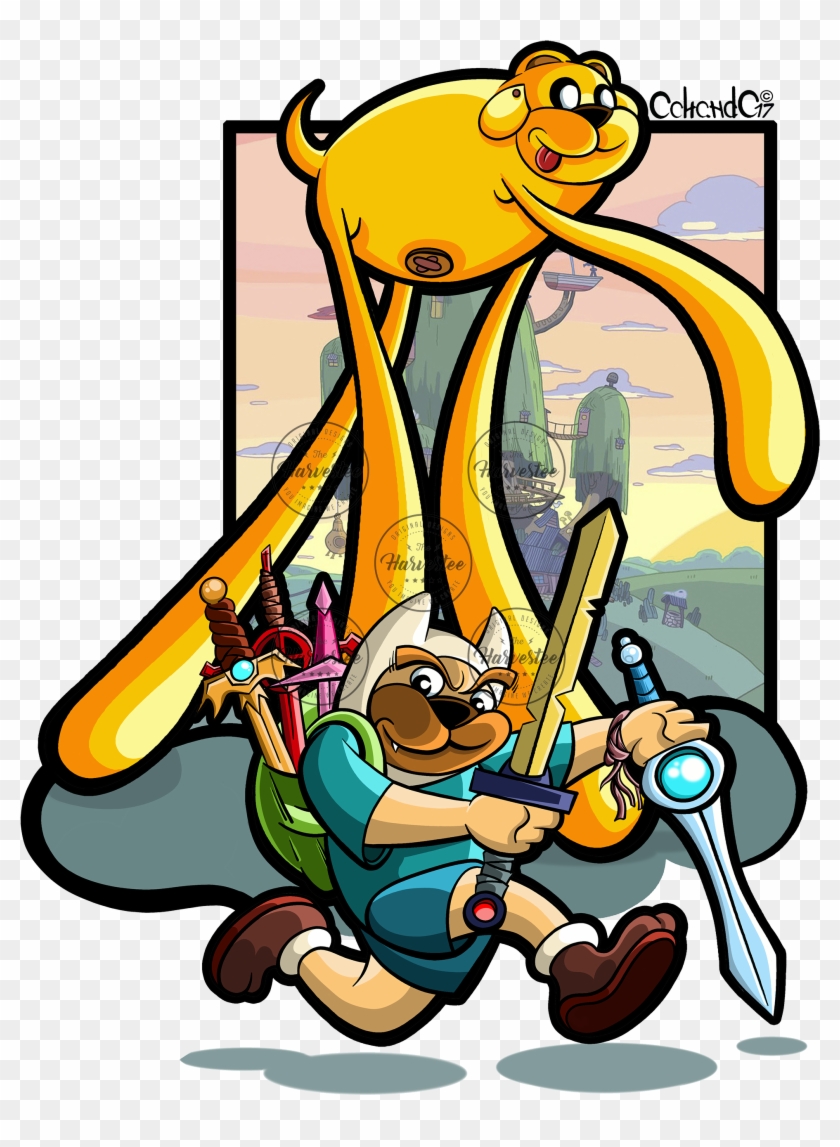 Oso Pârodia Finn Y Jake Hora De Aventuras, Cartoon, - Cartoon Clipart