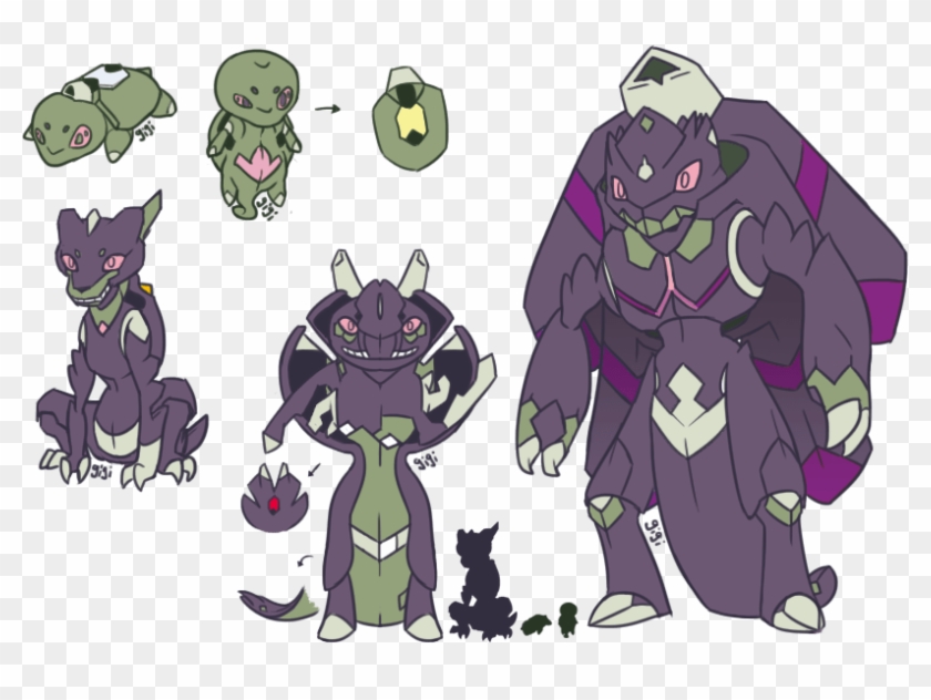 Gardect [bug/ground] - Hoopa And Genesect Fusion Clipart
