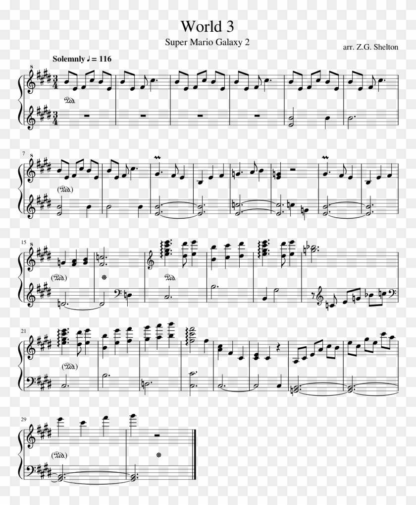 Print - Kingdom Hearts Piano Sheet Music Clipart #5086985