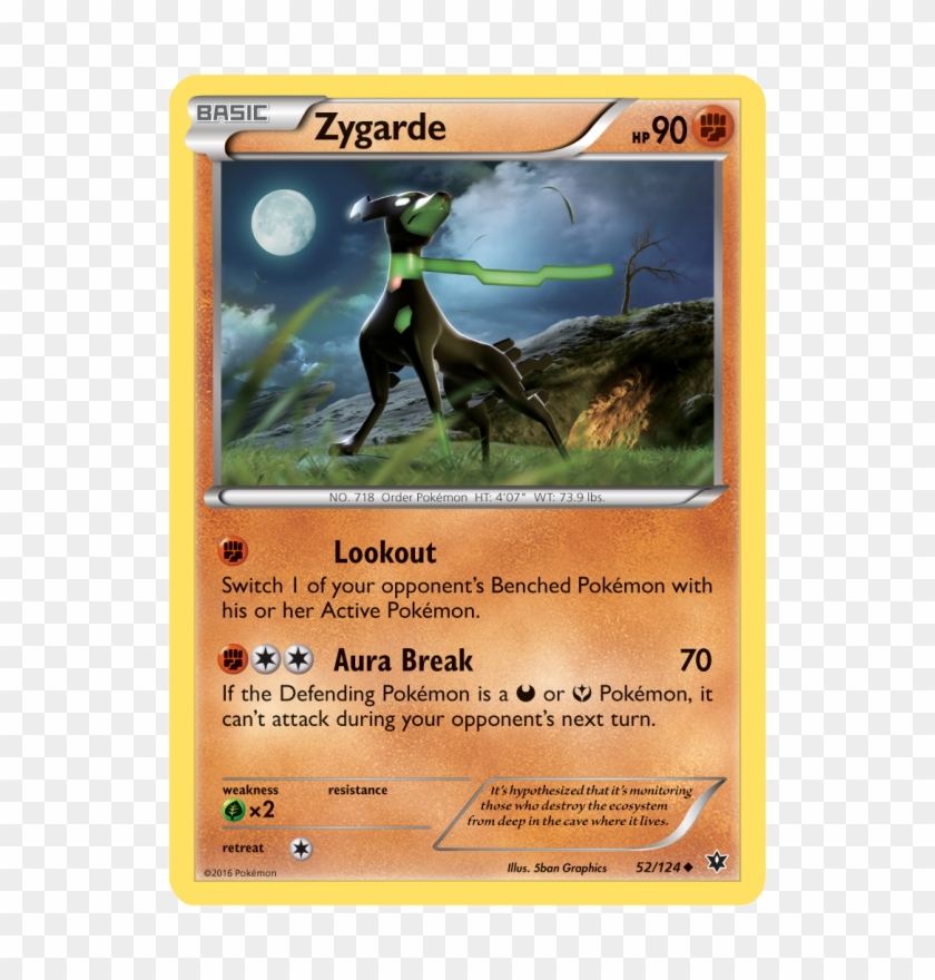 Xy Fates Collide Also Includes The Legendary Pokémon - Pokemon Card Zygarde 10 Clipart #5087285