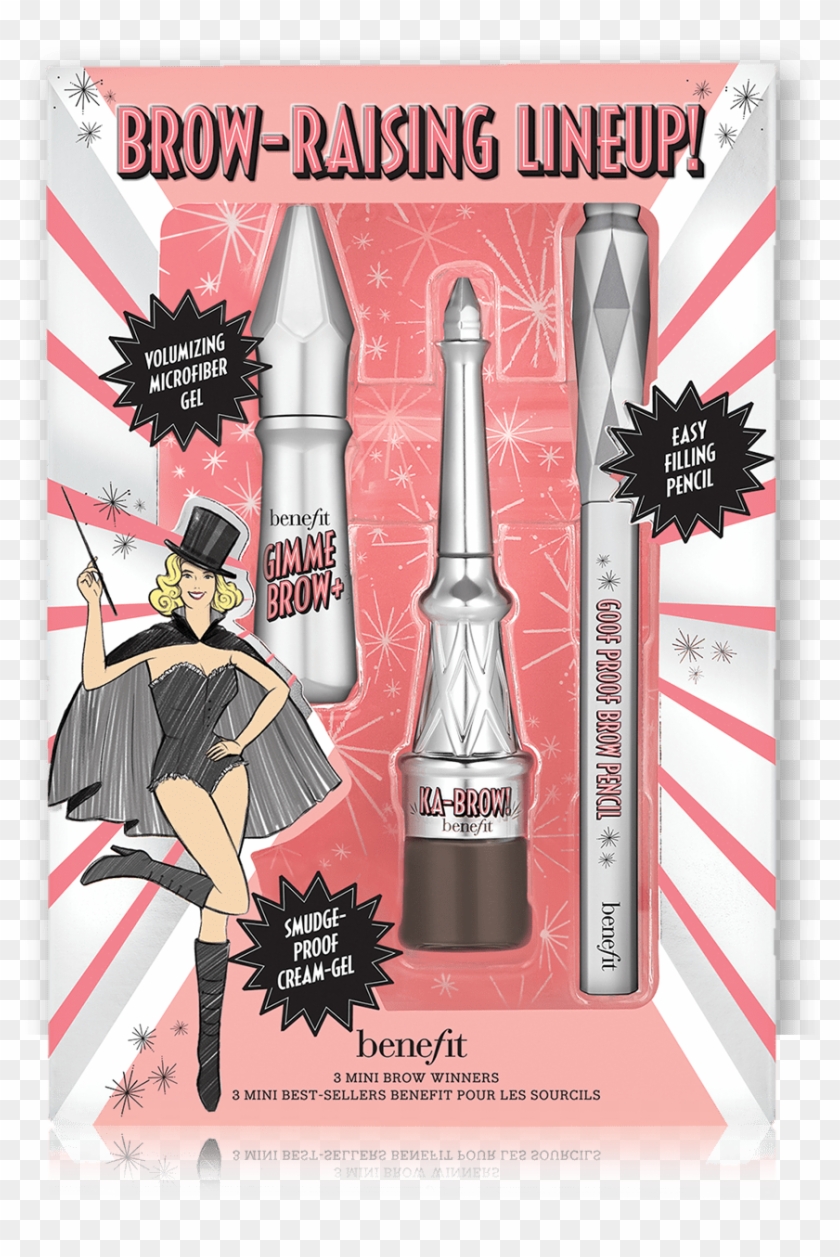 Brow Raising Lineup Mini Brow Trio Benefit Cosmetics - Brow Raising Lineup Mini Brow Trio Set Benefit Clipart #5087392