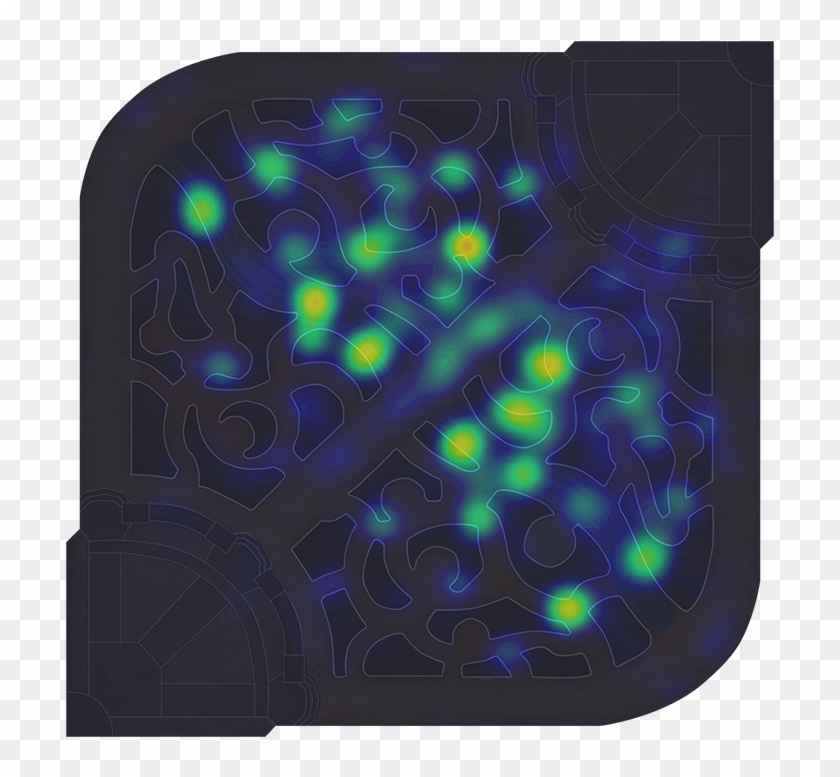 Heatmap Region Blue Kr - Tablet Computer Clipart