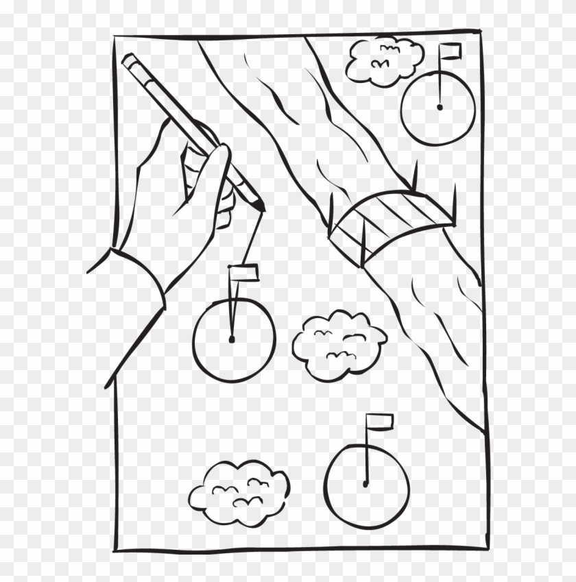 Collection Of Golf Equipment Icons And Symbols In Flat - Line Art Clipart #5088281