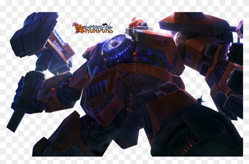Mecha Malphite Vs Mecha Zero Sion - League Of Legends Skin Splash Clipart