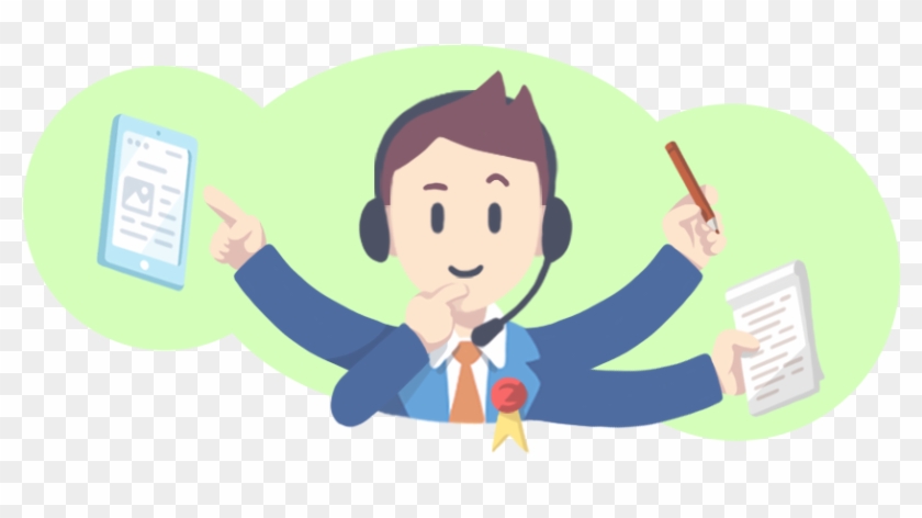 Customer Clipart Satisfied Customer - Cartoon - Png Download #5088973