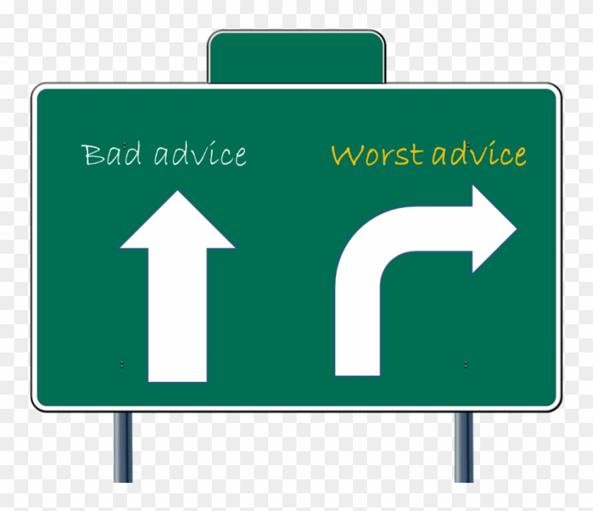 The Worst Advice I've Heard About Building A Home - Traffic Sign Clipart #5089509