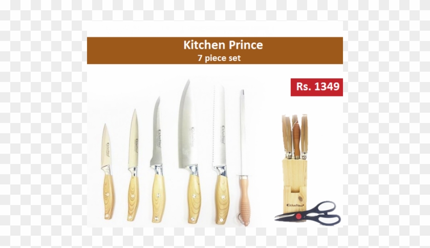 Kitchen Prince Stainless Steel Knife Set - Utility Knife Clipart #5089885