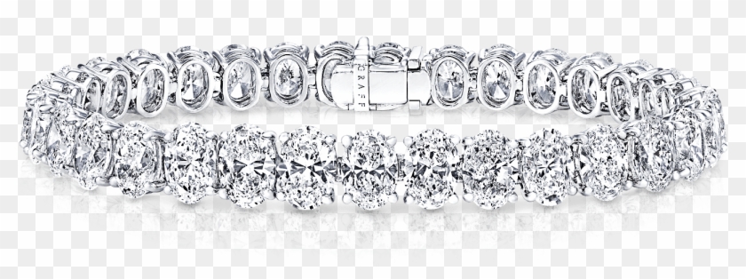 A Classic Graff Oval Shape Diamond Bracelet Clipart