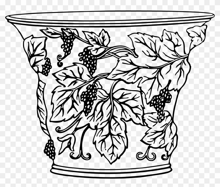 This Free Icons Png Design Of Vase Outline - Clip Art Transparent Png