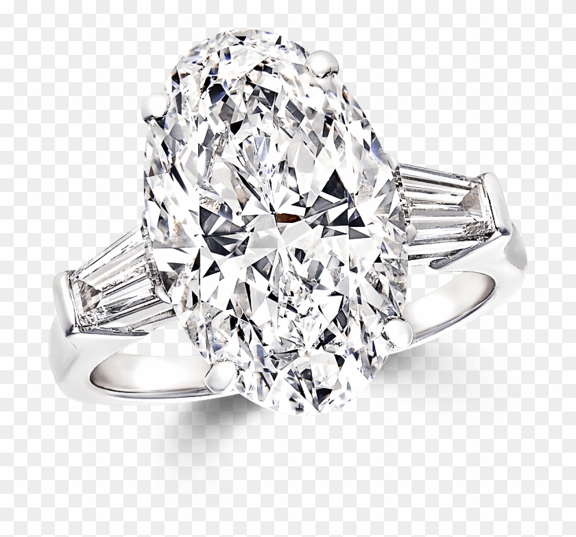 A Classic Graff Ring Featuring An Oval Shape Diamond - Graff Oval Engagement Ring Clipart