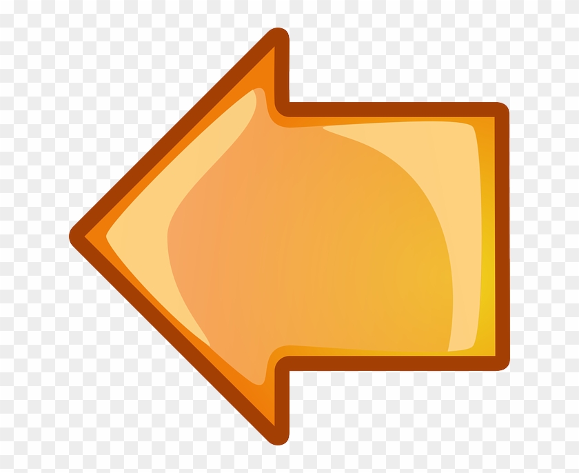 Computer, Back, Icon, Left, Right, Arrow, Cartoon - Left Arrow Png Orange Clipart