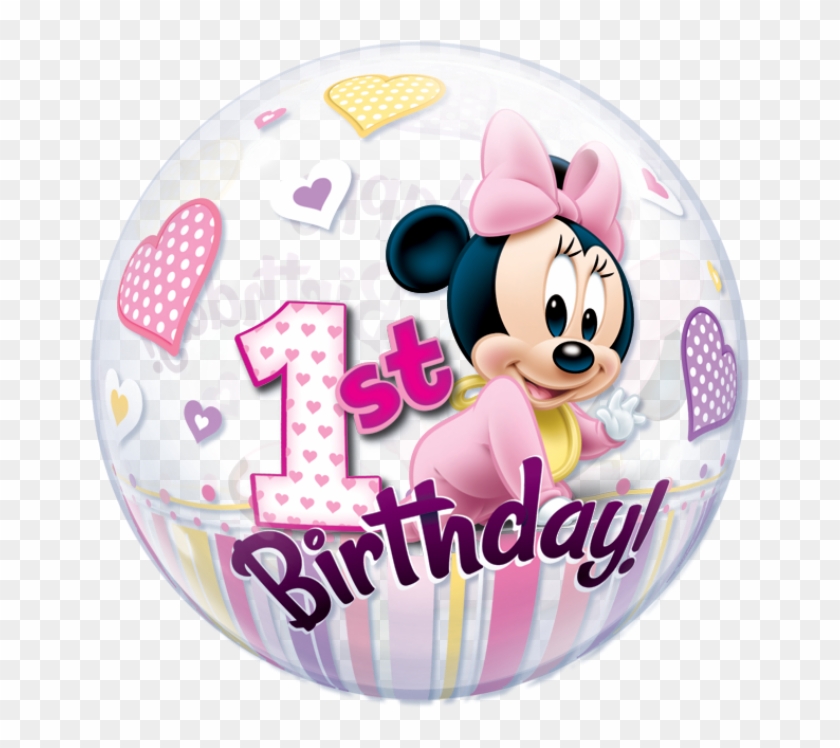 Minnie Mouse 1st Birthday - Disney Minnie Mouse 1st Birthday Clipart #5091326