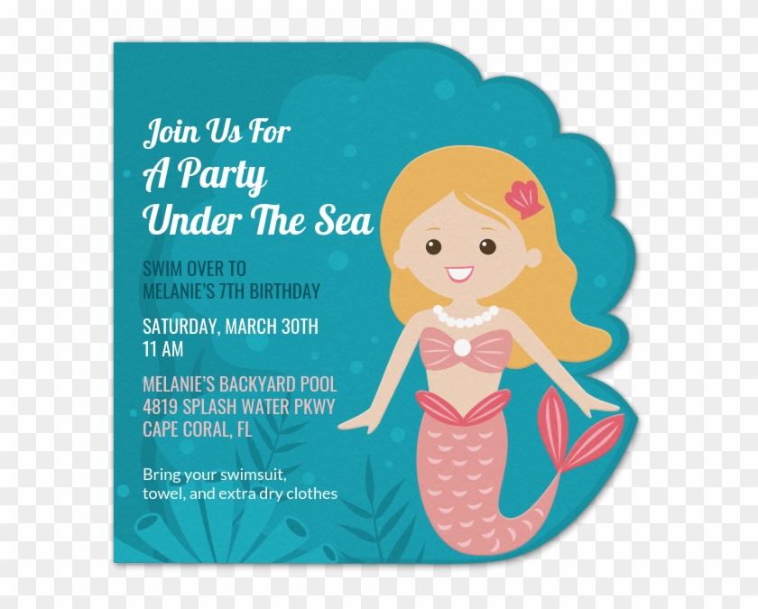 Design Your Premium Invitation - Under The Sea Invitation Template Clipart #5091434