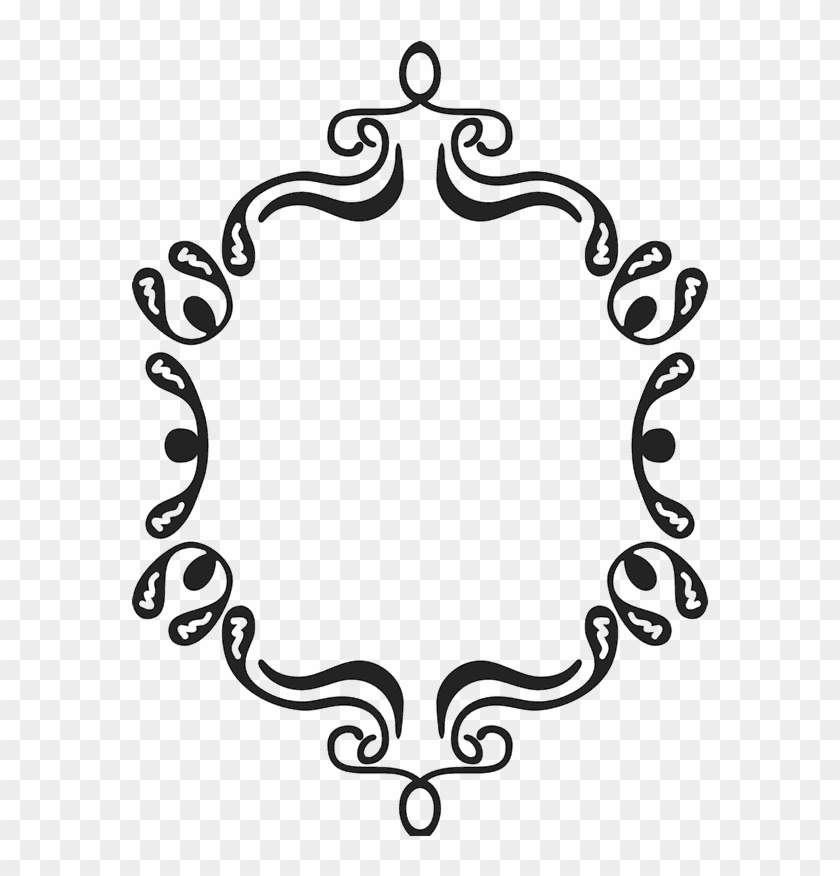 Portrait Frame Rubber Stamp - Circle Clipart #5091929