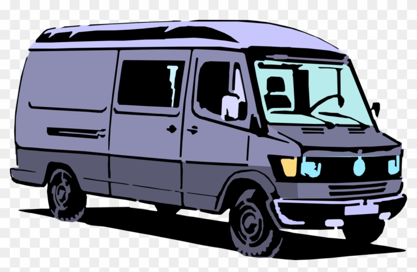 Vector Van Delivery - Compact Van Clipart #5092118