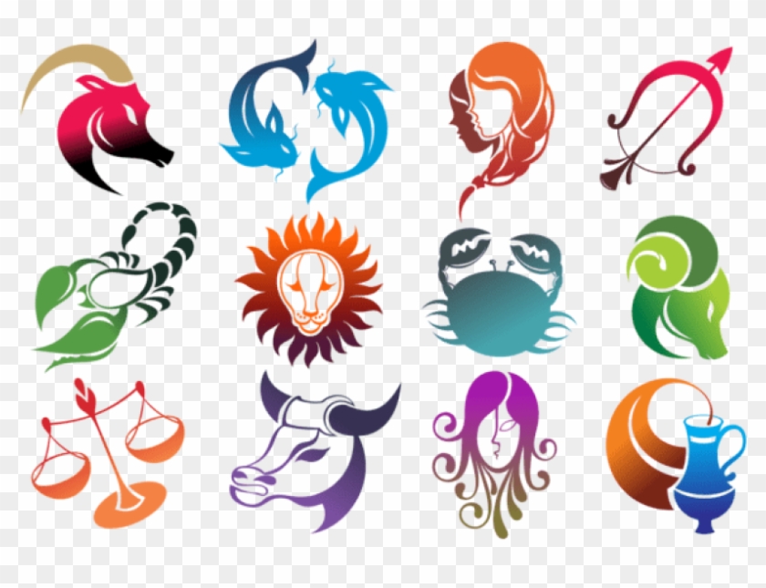 Free Png Colourful Zodiac Signs Set Large Png Images - Star Sign Clipart Transparent Png #5092166