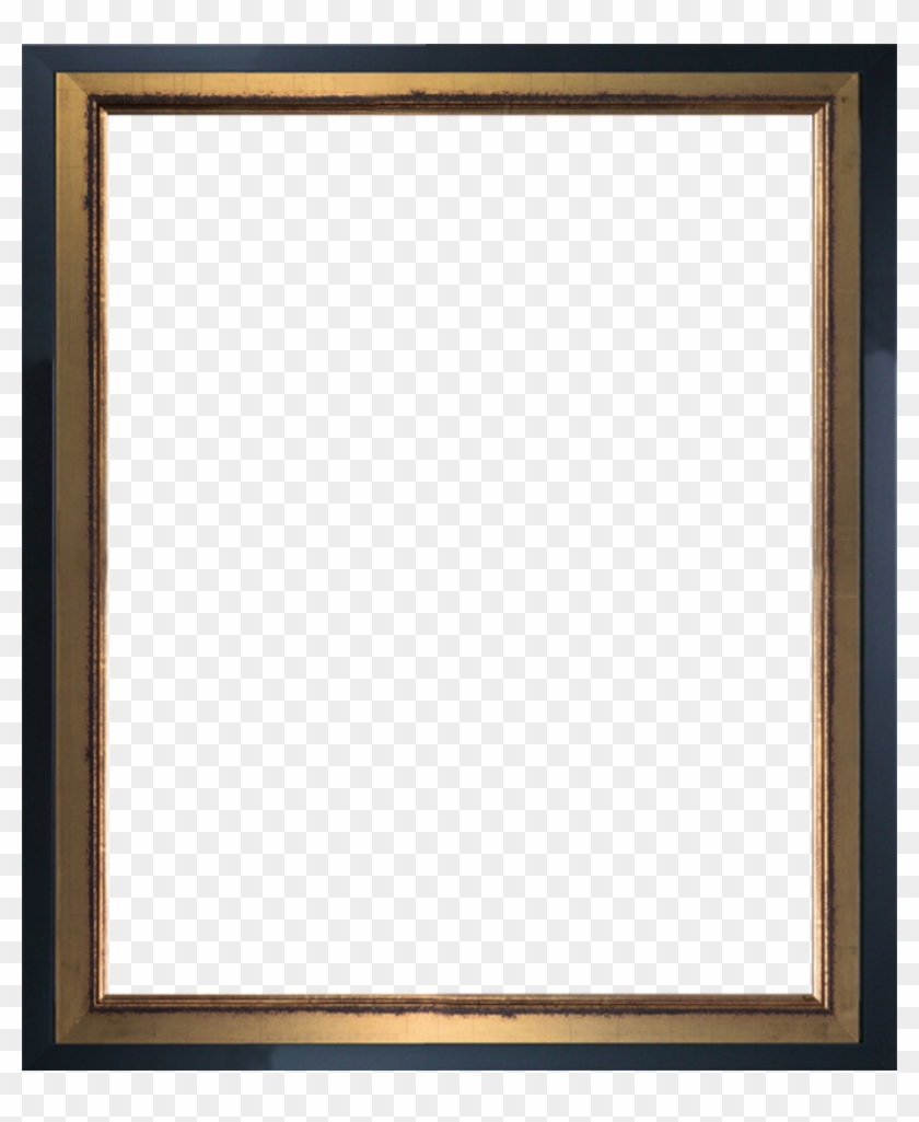 Burnished Gold And Studio Black Wood Custom Stacked - Picture Frame Clipart