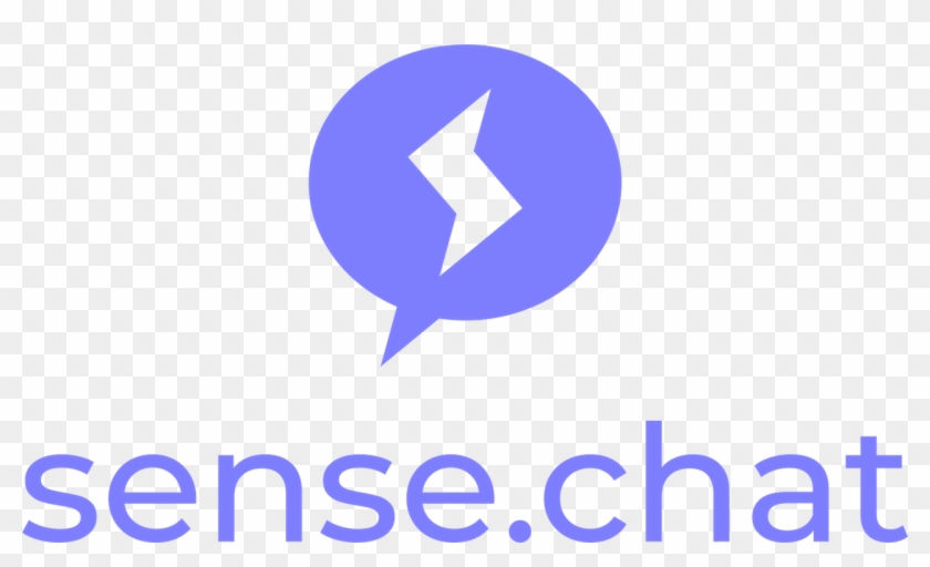 Sense Chat Logo 1 Color Purple Web - Sense Chat Clipart #5092270