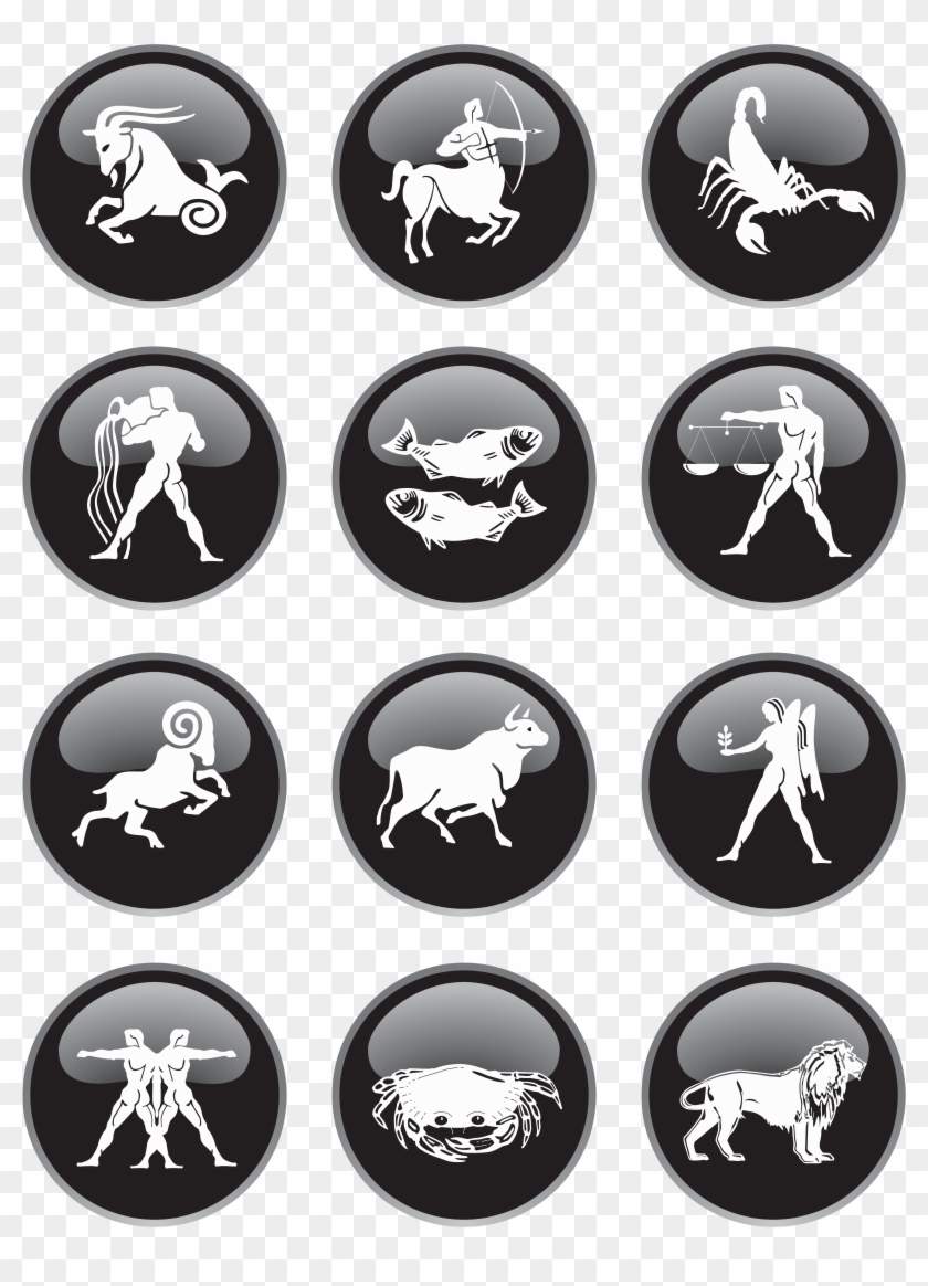 Black Zodiac Signs Png Clipart Picture - Belier Transparent Png