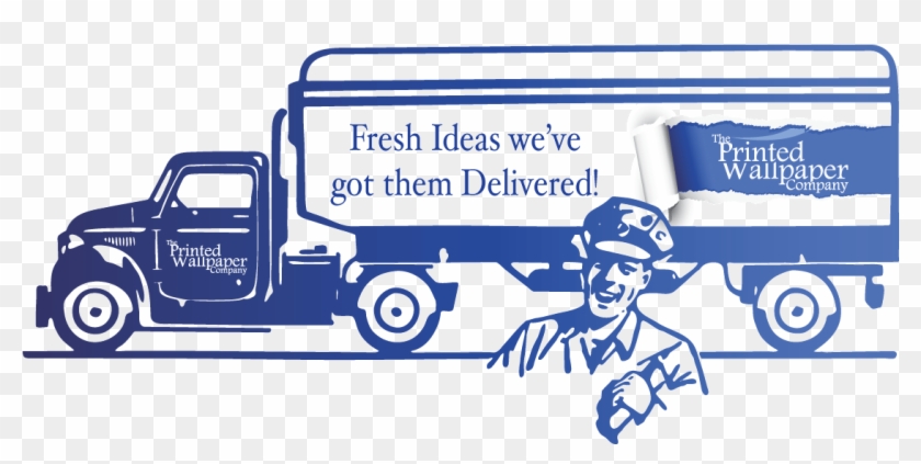 Delivery-van 1 - Trailer Truck Clipart #5092384